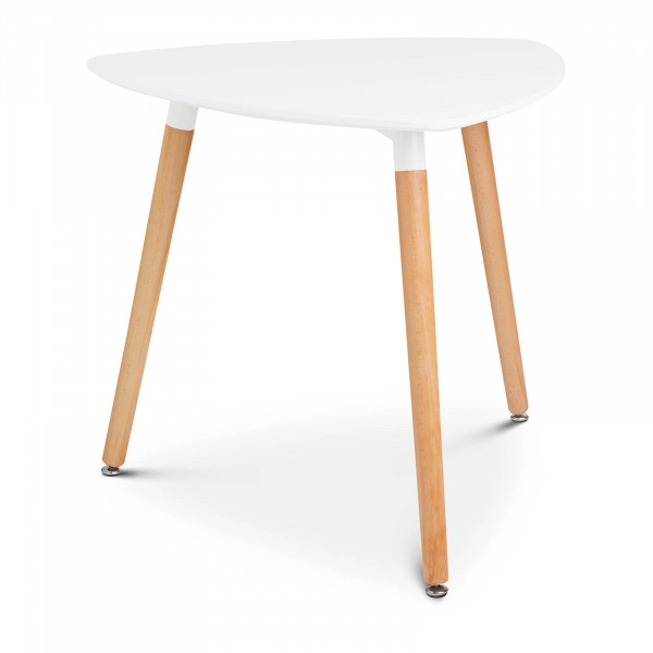Table – Plateau triangulaire – 80 x 80 cm – Coloris blanc