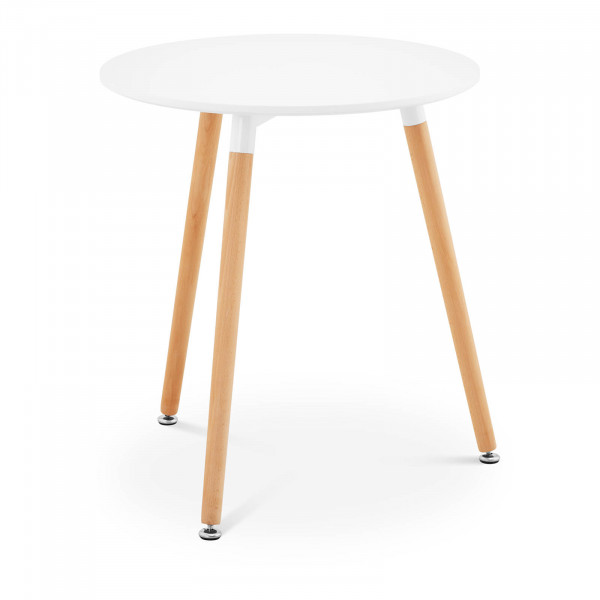 Table – Plateau rond – Ø 60 cm – Coloris blanc