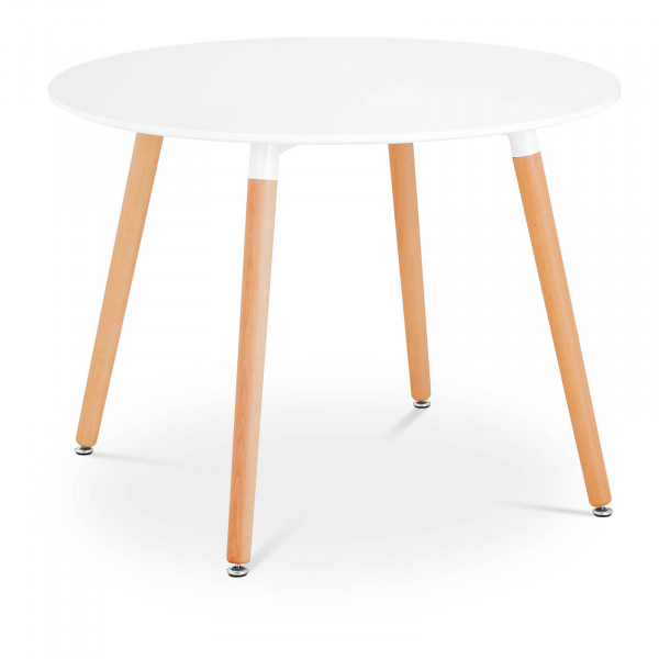 Table – Plateau rond – Ø 100 cm – Coloris blanc