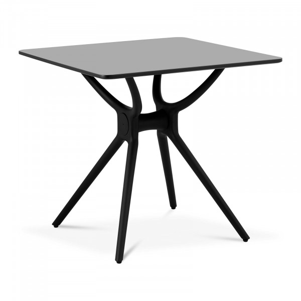 Table – Plateau carré – 80 x 80 cm – Coloris noir