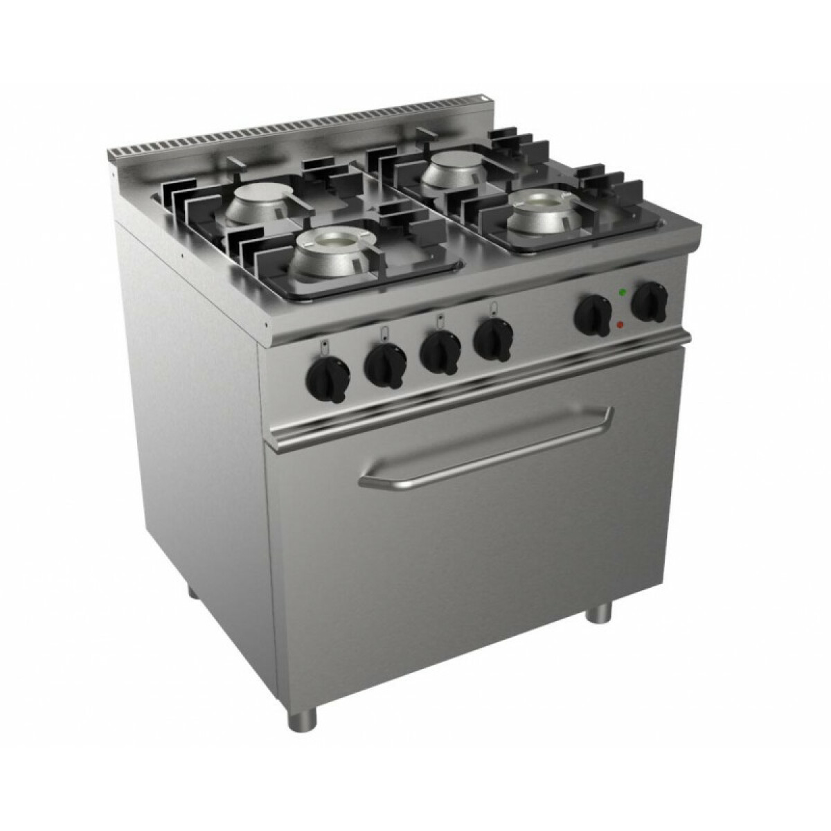 Fourneau Tout Gaz 4 Bruleurs : 2×45+2×7.5kW – L2G