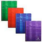 Petit Cahier – Clairefontaine – A5 – Grands carreaux – 192 pages broché – Coloris assortis
