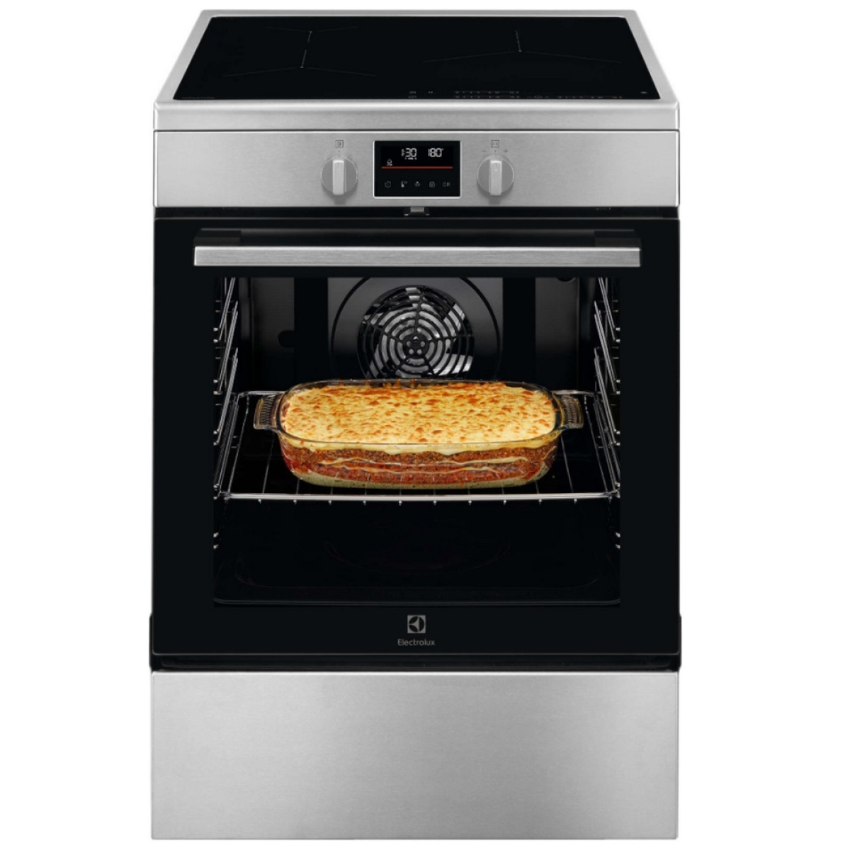 Cuisinière induction a+ 73l 3 feux, série 500 surroundcook, inox – LKI64890BX – ELECTROLUX