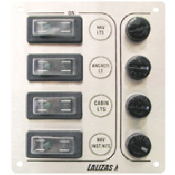 Tableau électrique Lalizas métallique 4 voies