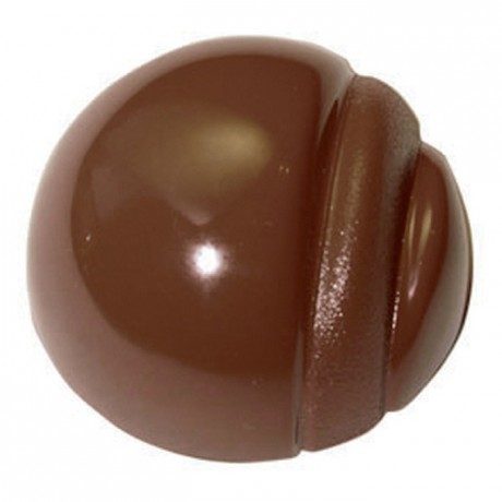 Moule chocolat 28 demi-sphères striées