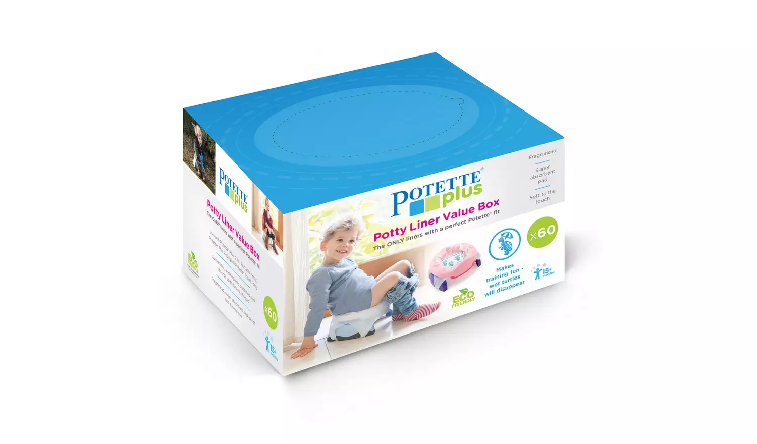 Potette Plus Potty Liners – 60 Pack