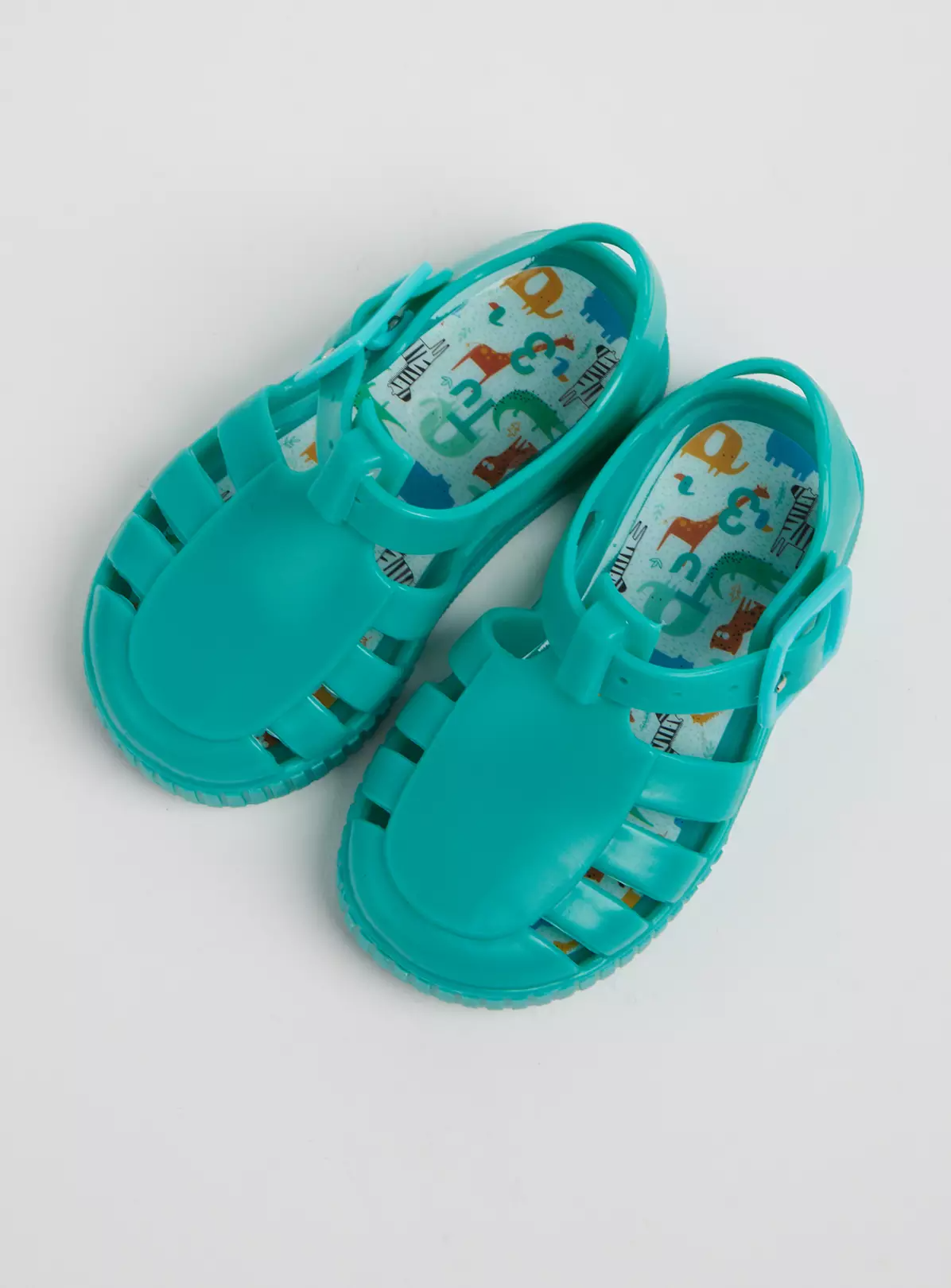 Teal Blue Jelly Shoes – 3 Infant