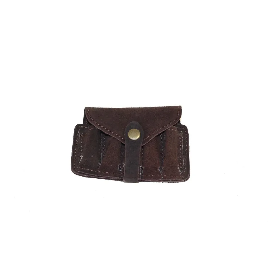 POCHETTE 5 BALLES LISSE CROUTE CUIR