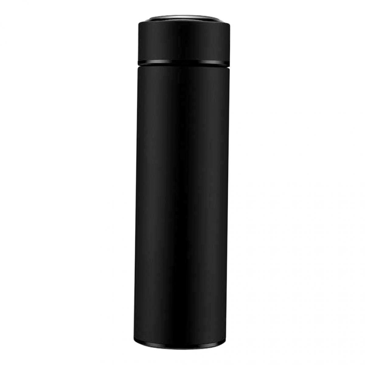 Tasses De Voyage Bouteille D’eau Isolée 500 Ml Affichage LED Coupe D’eau Argent