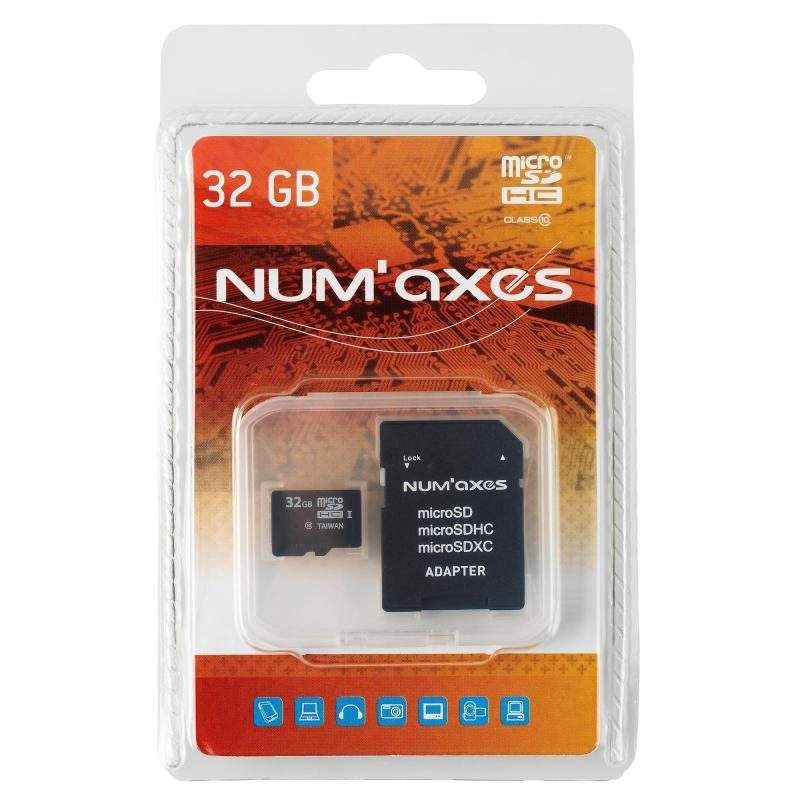 CARTE MICRO SD 32 GO NUM’AXES FRANCE