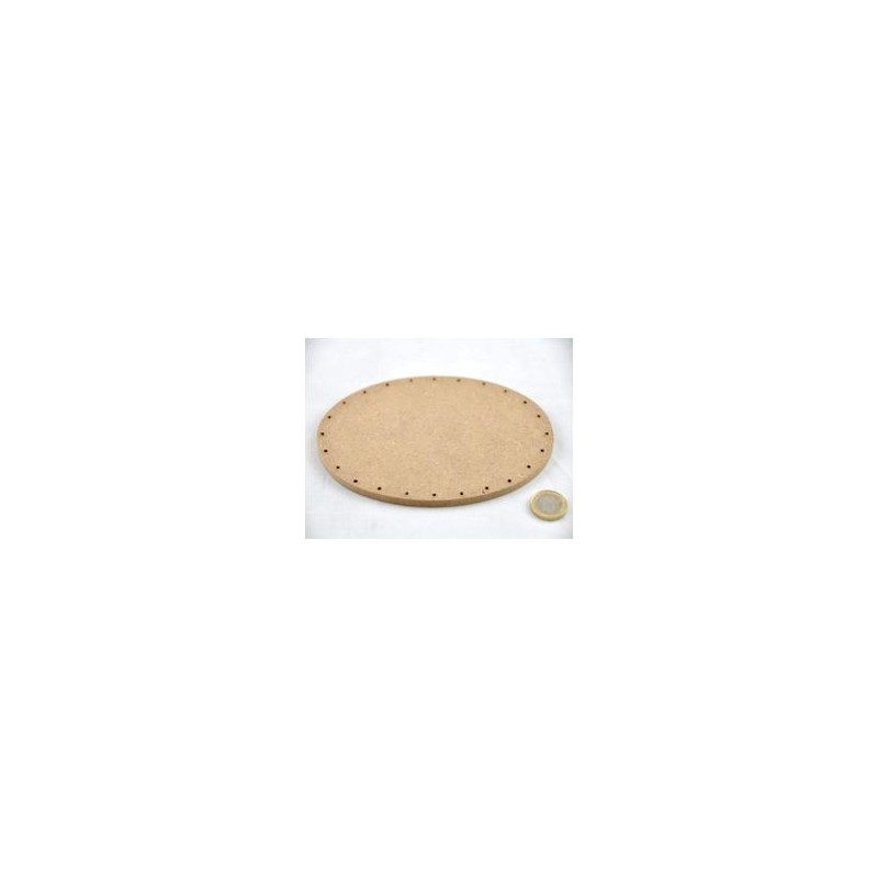 Fond contreplaqué oval