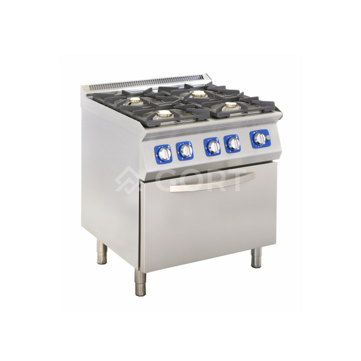 Cuisinière gaz 2 feux (4,15 + 7,15) sur base ouverte – Gort