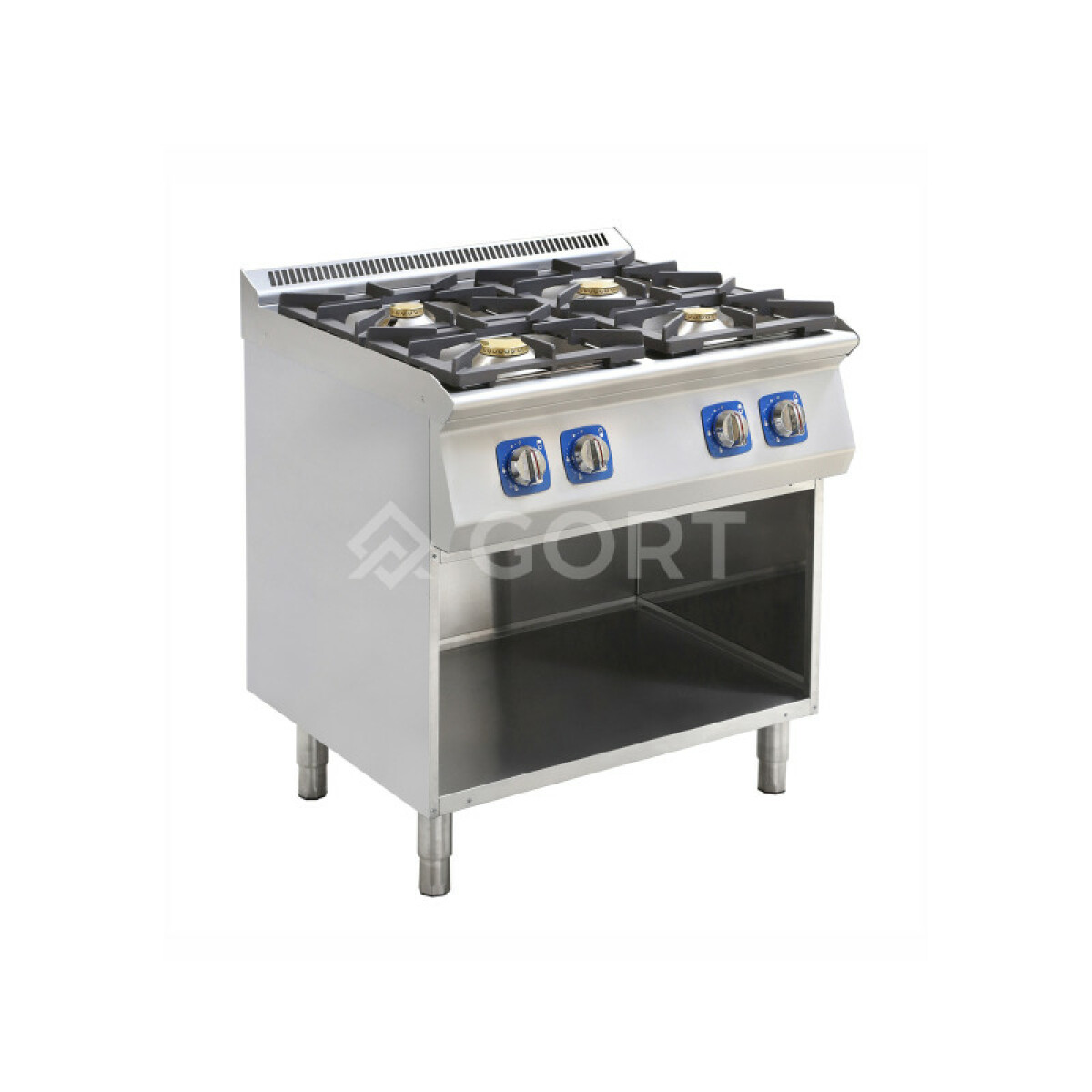 Cuisinière gaz 2 feux (4,15 + 7,15) sur base ouverte – Gort