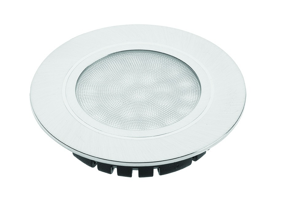 SPOT LED ENCAS. 220V/4W/300LM/3000K BLANC CHAUD/24 LEDS/CABLE 150MM/ALU