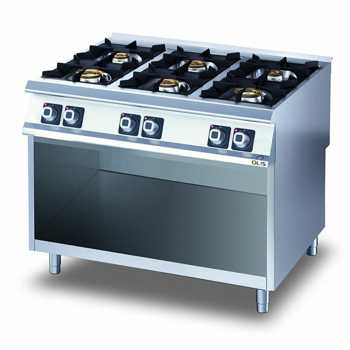 Fourneau sur Meuble Ouvert Diamante 90 – 2 à 6 Feux Gaz – Olis