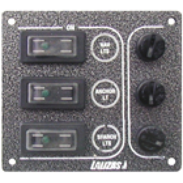 Tableau électrique Lalizas gris – 3 interrupteurs
