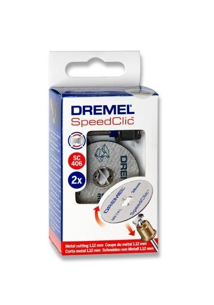 Lot d’1 adaptateur et 2 disques à tronçonner, DREMEL