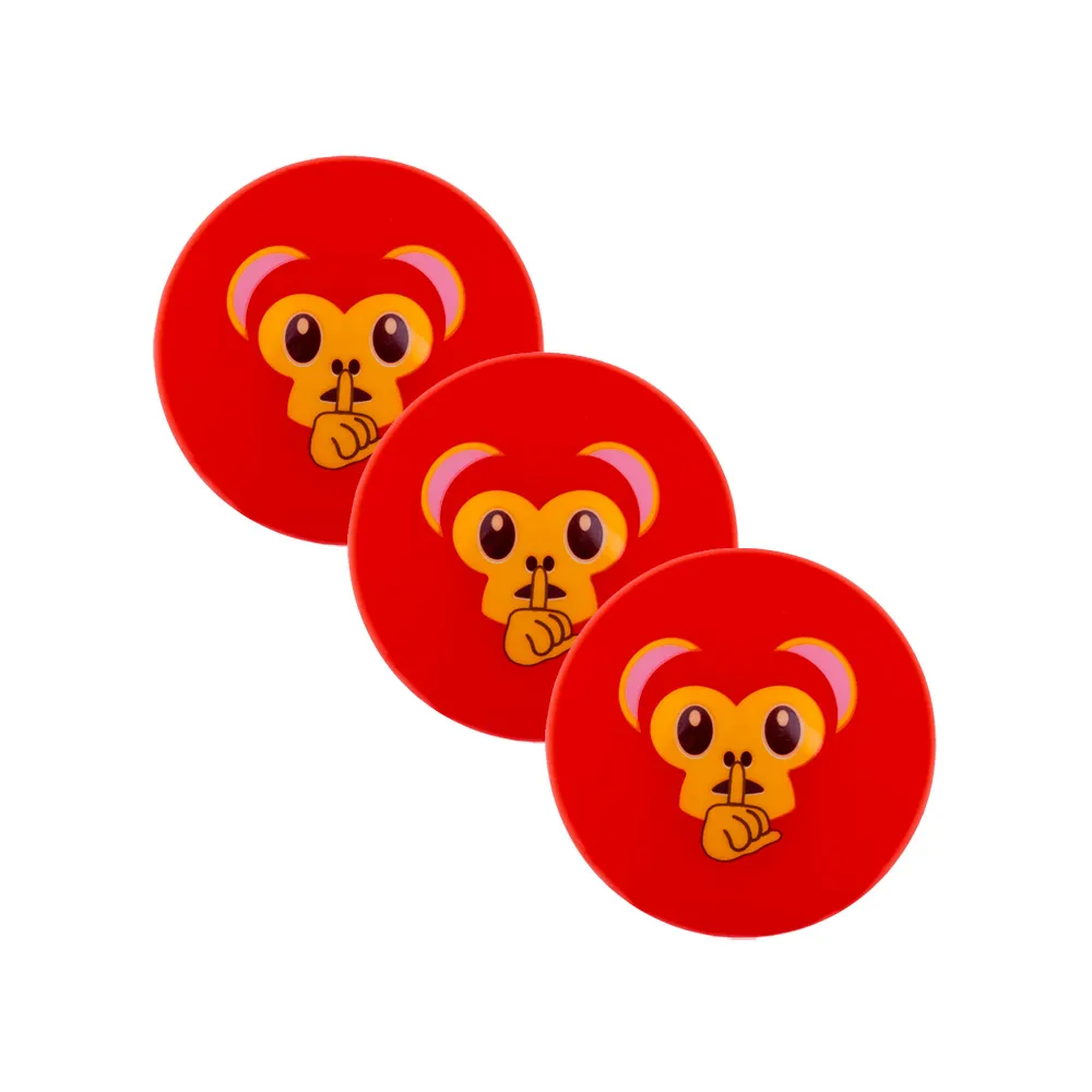 Lot de 3 Balles de Hockey Grays Emoji Cheeky Monkey