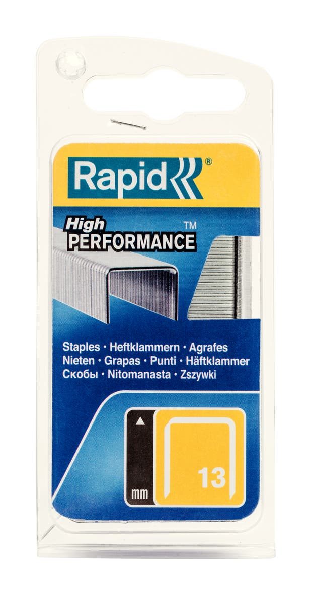 Lot de 1100 agrafes fil fin RAPID 13/10mm