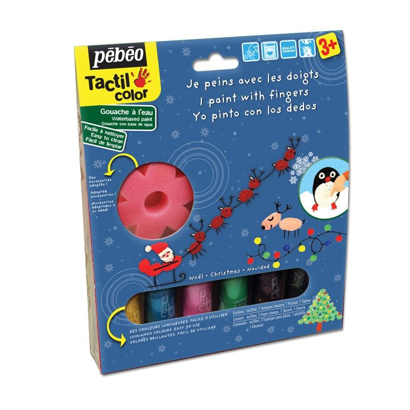 Kit Tactilcolor Noël 6X20ml – Pébéo