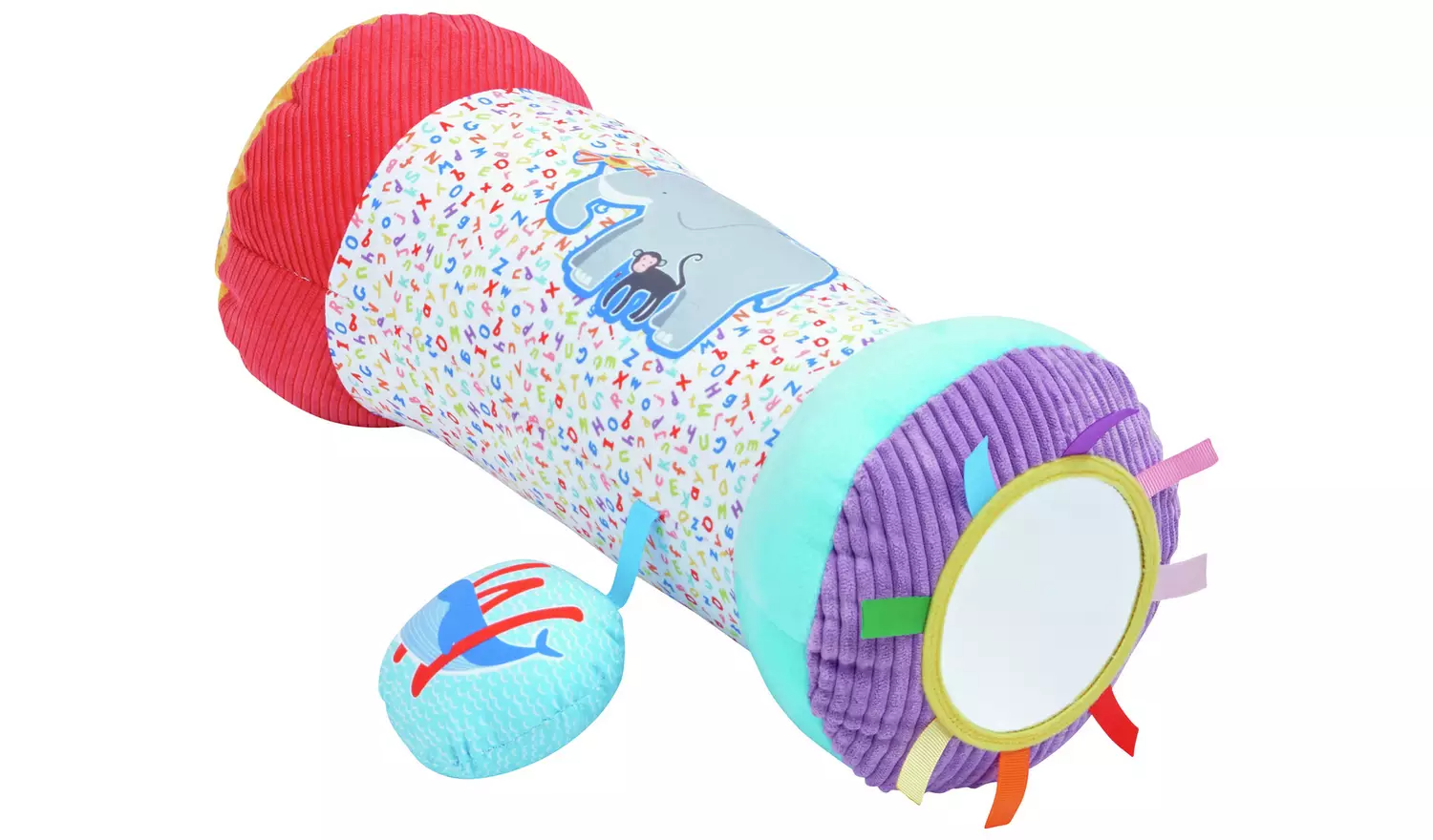 Chad Valley A-Z Animal Tummy Time Roller – Brights A-Z