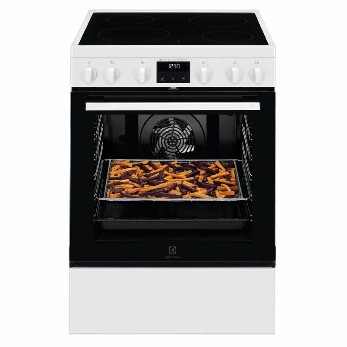 Cuisinière vitrocéramique ELECTROLUX EKR66850AW 4 Foyers Blanc
