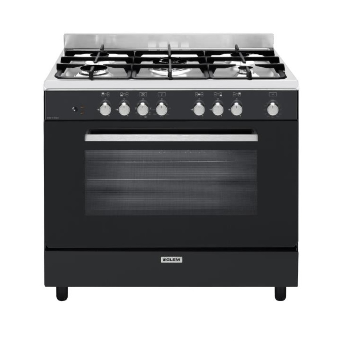 Piano de cuisson mixte 104l 5 feux noir – GE960CVBK2 – GLEM