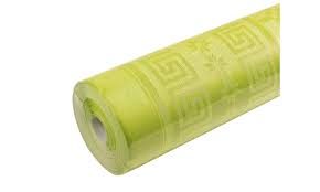 Rouleau nappe papier damassé Vert Kiwi