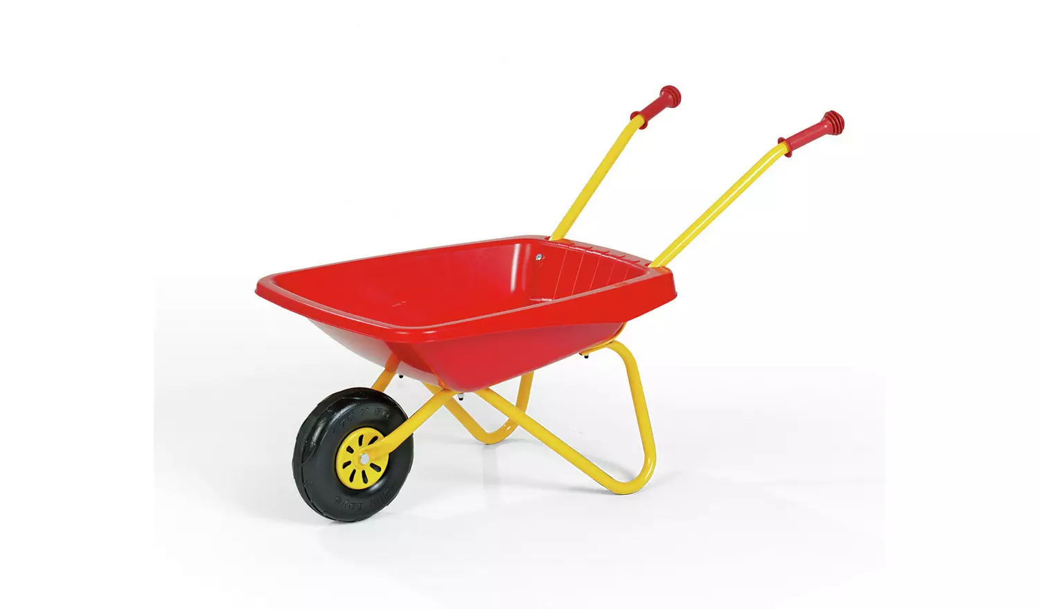 Kids Metal and Plastic Wheelbarrow – Red & Yellow
