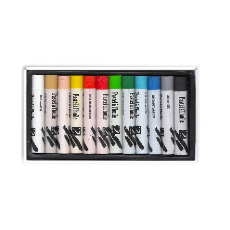 Boîtes de 12 pastels à l’huile – Dalbe
