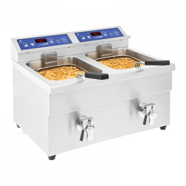 Friteuse à induction – 2 x 10 litres – 60 à 190°C