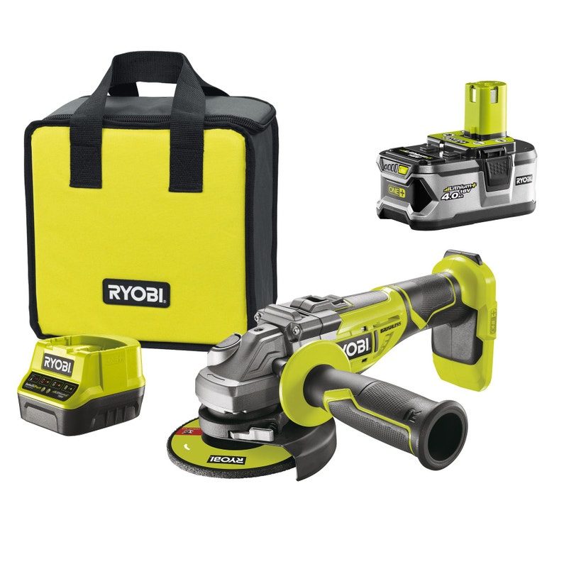 Meuleuse sans fil 125 mm RYOBI R18ag7-140s, 18 V