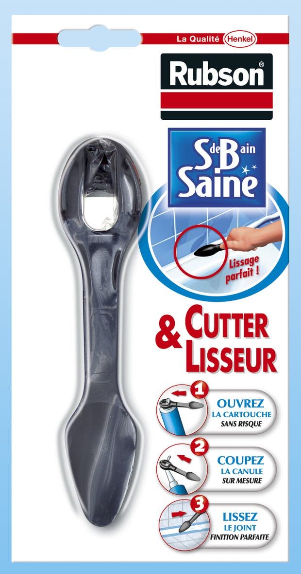 Cutter lisseur pour joint silicone de salle de bains, RUBSON