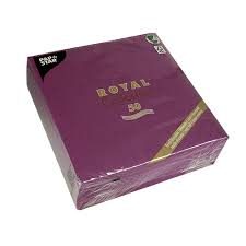 Serviette Collection Royale 40 x 40 lilas par 20