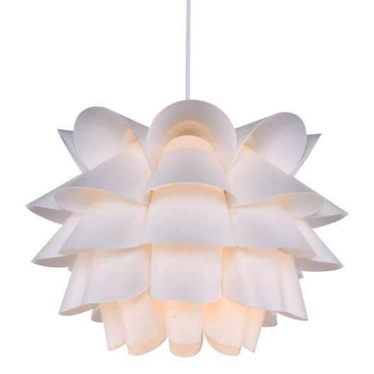 Suspension, e27 design Ananas polycarbonate blanc 1 x 60W W SAMPA HELIOS