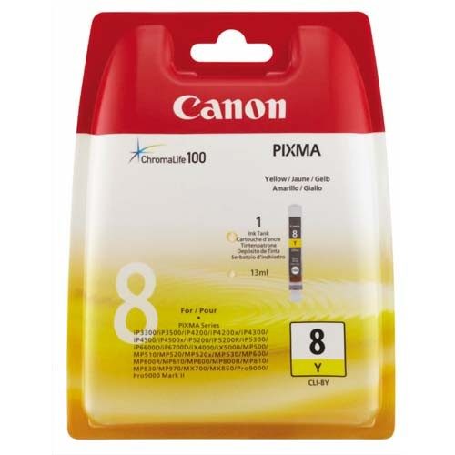 CARTOUCHE JET D’ENCRE CANON CLI 8Y – JAUNE