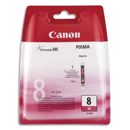 CARTOUCHE JET D’ENCRE CANON CLI8M – MAGENTA