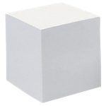 Recharge blanche pour bloc Quo Vadis Bloc cube géant 9 (H) x 9 (l) cm N/A 90 g/m² Blanc