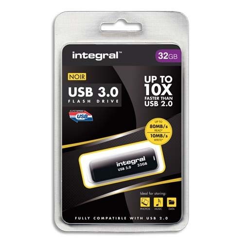 INTEGRAL CLÉ USB 3.0 NOIR 32GO INFD32GBNOIR3.0