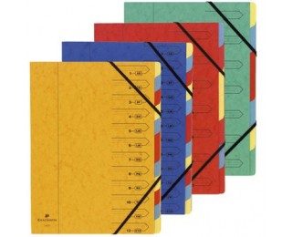 Trieur double entrée HARMONIKA – EXACOMPTA – 7 compartiments – Coloris aléatoires