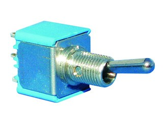 Interrupteur Bipolaire APEM chromé ON-OFF-ON