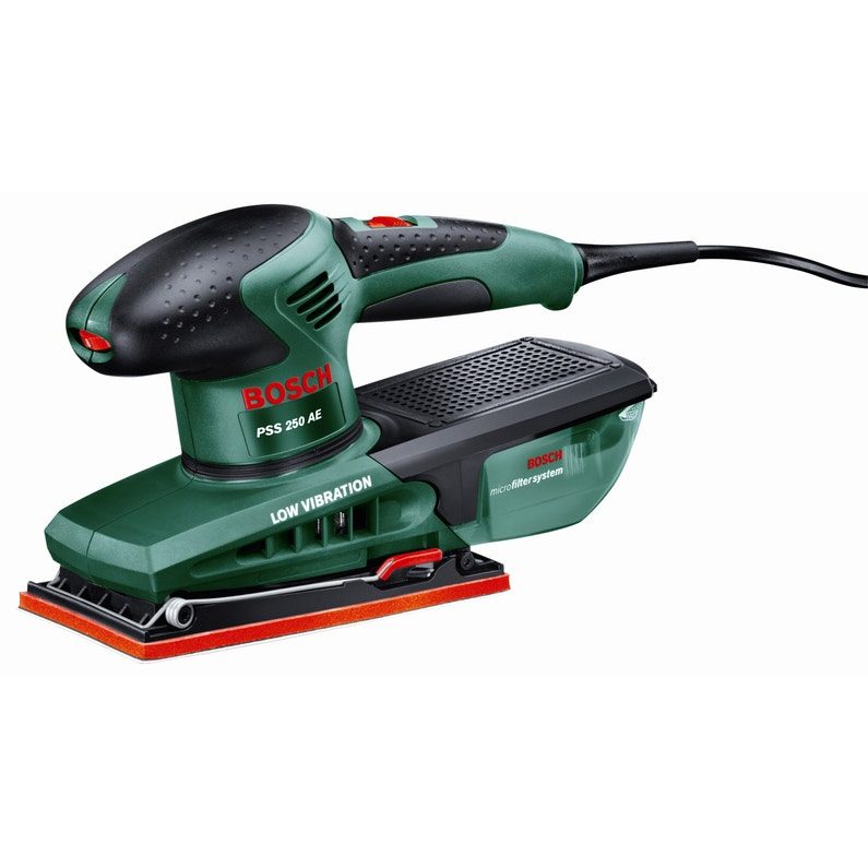 Ponceuse vibrante filaire BOSCH Pss 250ae, 250 W