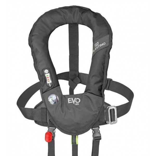 Gilet gonflable Plastimo Evo 165N hydrostatique hammar noir + harnais