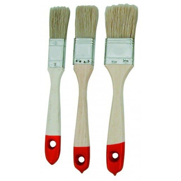 Lot de 3 pinceaux jetables Euromarine manche bois