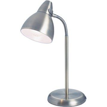 Lampe de bureau, e27 à poser acier Parga