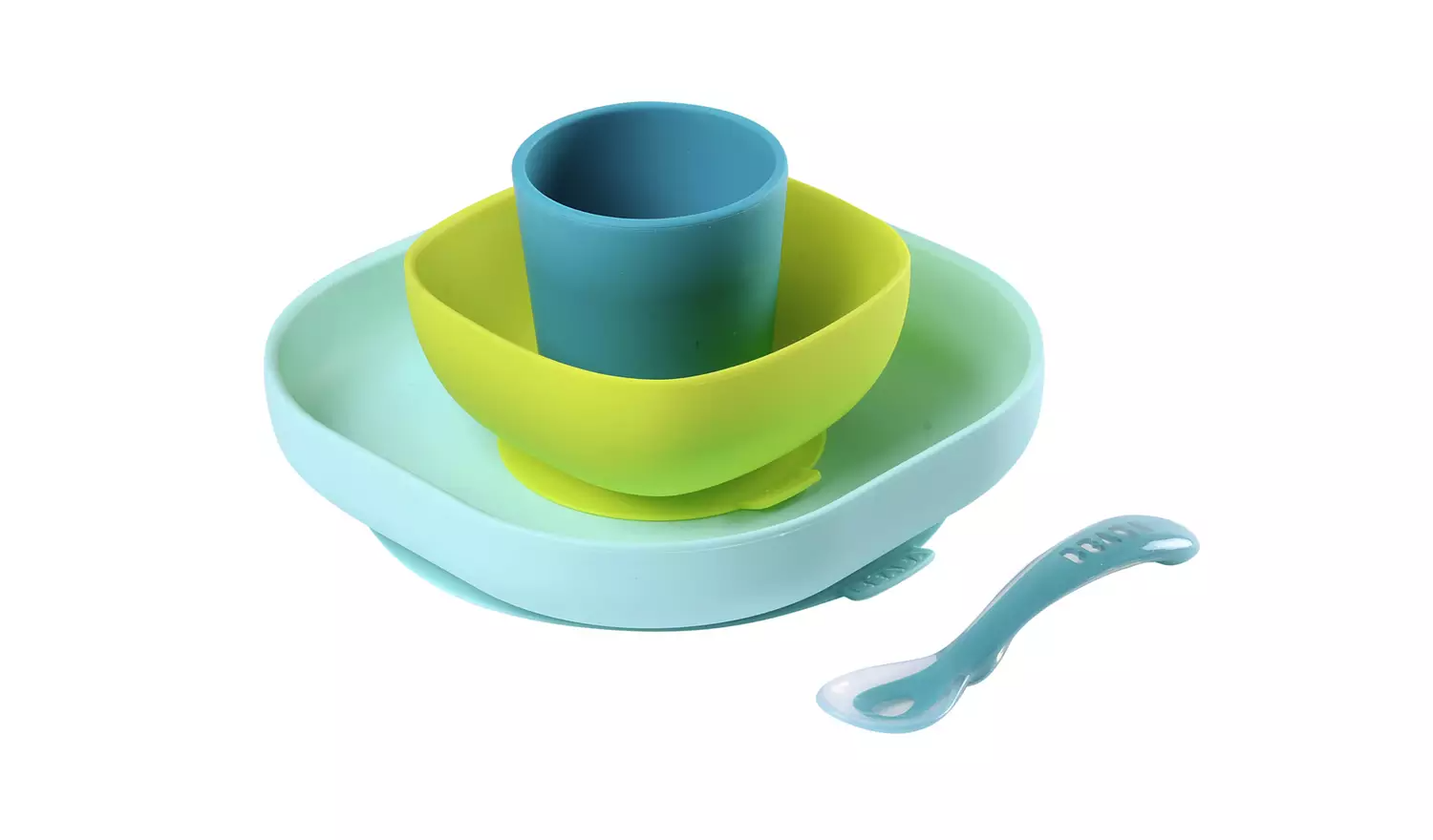 Silicone 4 Piece Meal Set – Blue