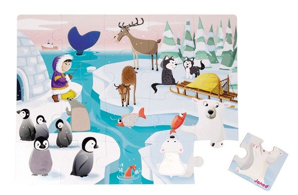 PUZZLE TACTILE – LA VIE SUR LA BANQUISE