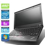 PC Portable Lenovo ThinkPad X230 – 12.5” HD – Noir – Intel Core i5-3320M / 2.60 GHz – RAM 8 Go – SSD 240 Go – Webcam – Gigabit Ethernet – Wifi – Windows 7 Professionnel