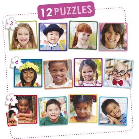 PUZZLES DES ENFANTS HEUREUX DU MONDE