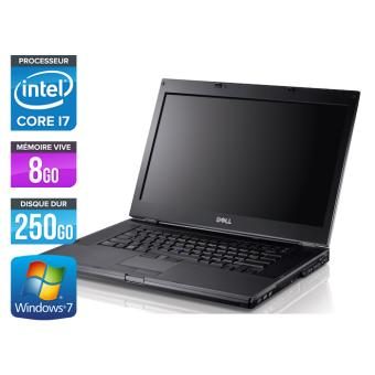 PC Portable Dell Latitude E6410 – 14,1” – Gris – Intel Core i7-620M / 2.66 GHz – RAM 8 Go – HDD 250 Go – DVDRW – Webcam – Gigabit Ethernet – Wifi – Windows 7 Professionnel